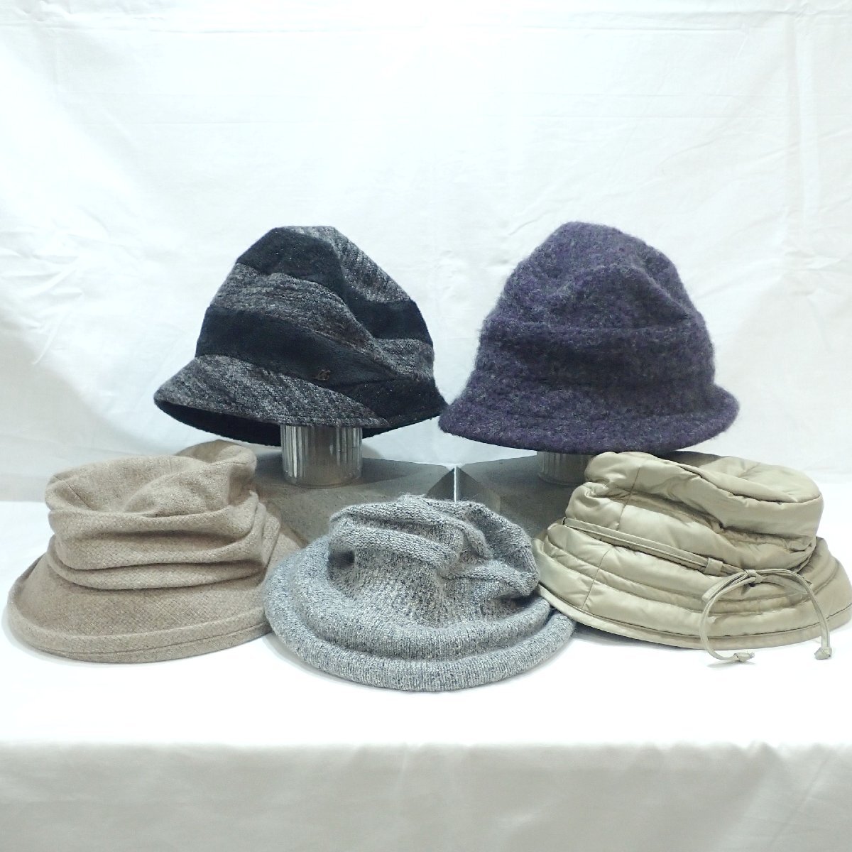 A504 maxim マキシン Les Belles Modes ベル・モード elite chapeau エリートシャポー 帽子 5点まとめ ウール ポリ レディース ハット拍卖