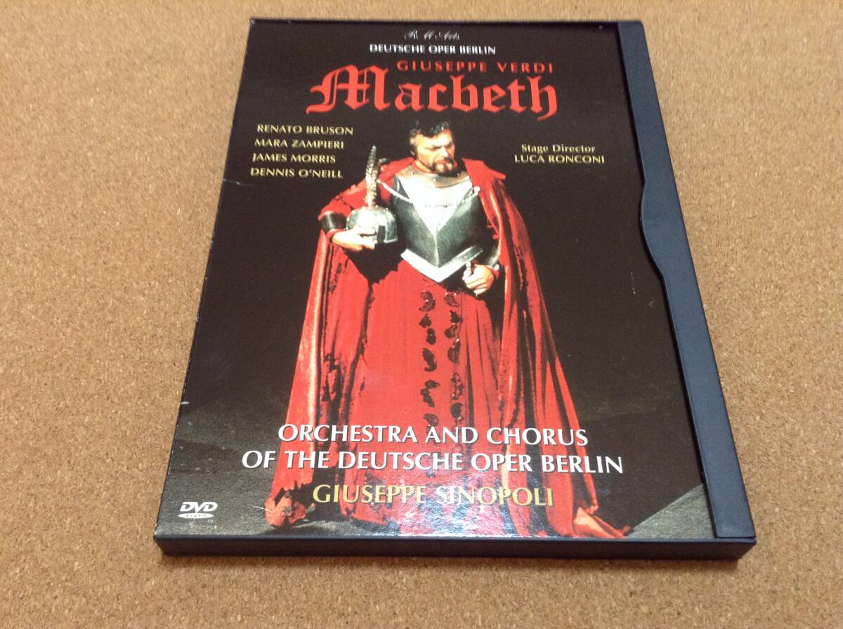 DVD/ シノーポリ、ブルゾン、ザンピエーリ / ヴェルディ:マクベス Verdi Macbeth Sinopoli 〇リージョン1 拍卖