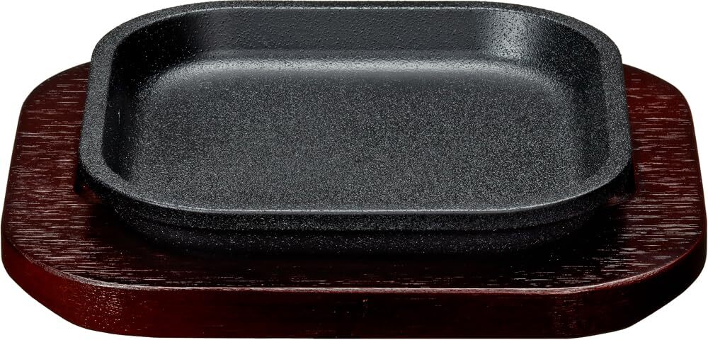 イシガキ産業 鉄鋳物 ステーキ皿 取っ手なし ブラック 約幅14×奥行14×高2cm デリッシュ・ライフ COLO 個食 プレート IH 直火拍卖