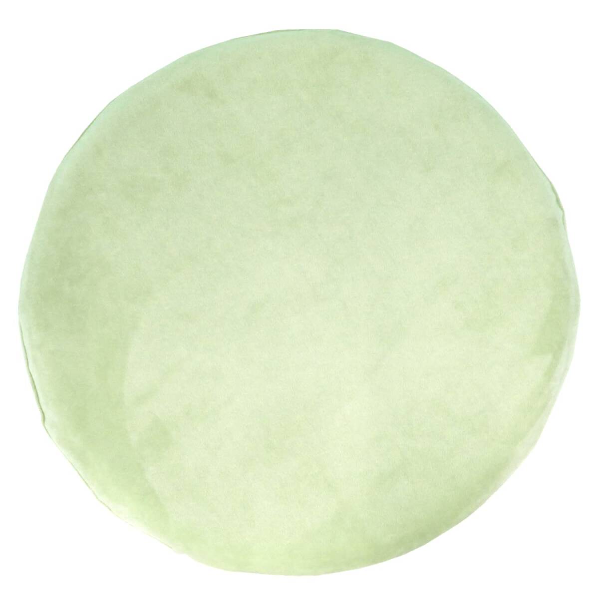 メリーナイト クッション 低反発丸形クッション 「もちとろん」 グリーン 直径約40cm チェアパッド シート ウレタンリビング 椅子用 座布団拍卖