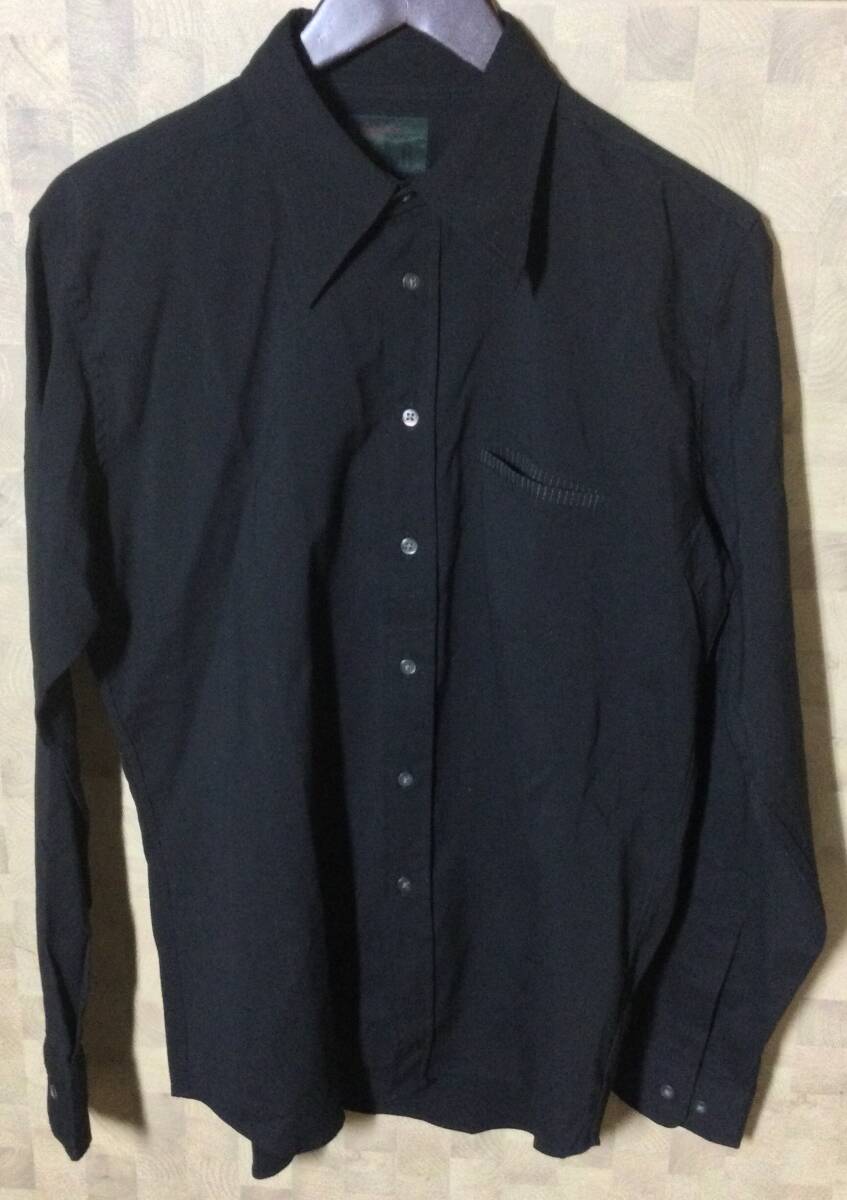 ヨウジヤマモト ダーバン Yohji Yamamoto D'URBAN A.A.R 長袖シャツ ブラック オールド Lサイズ拍卖