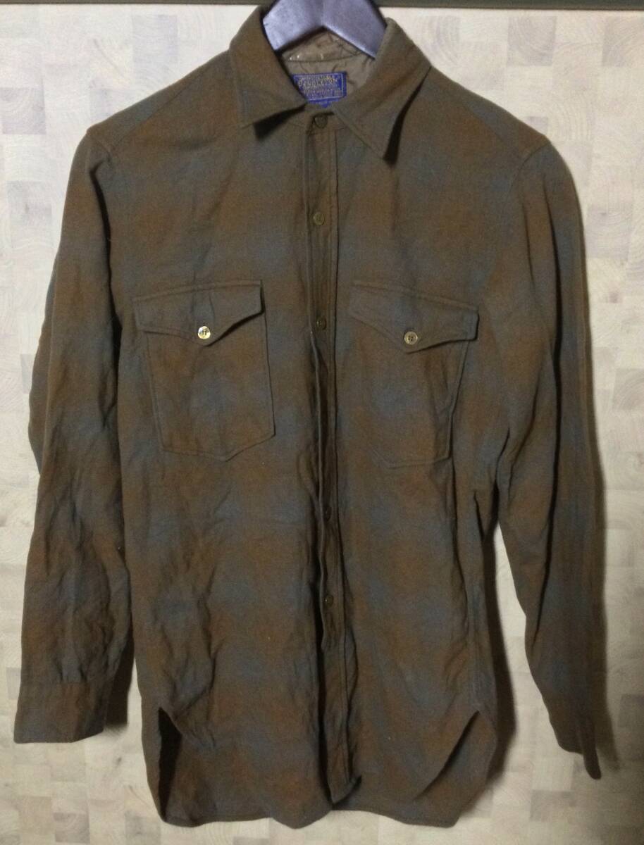 ※リペア、ダメージあり ペンドルトン PENDLETON ウールシャツ ビンテージ 60's アメカジ拍卖