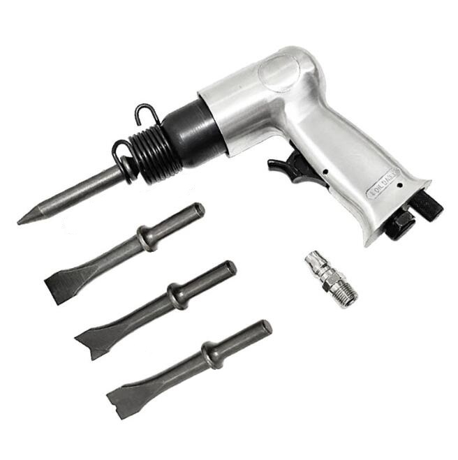 新入荷超強力エアハンマーセット 打撃数4500BPM エアーハンマー&チゼルセット拍卖