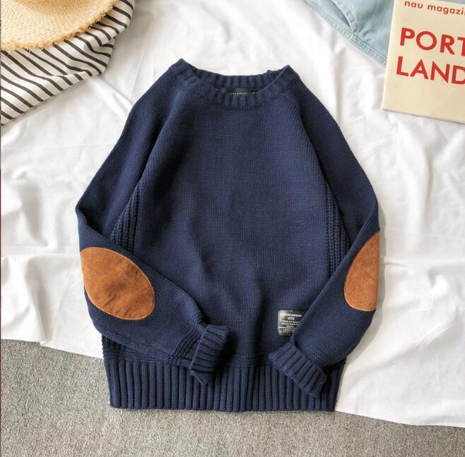 新入荷トップス おしゃれ カジュアル クルーネック ニット セーター メンズトップス レッド4XL拍卖