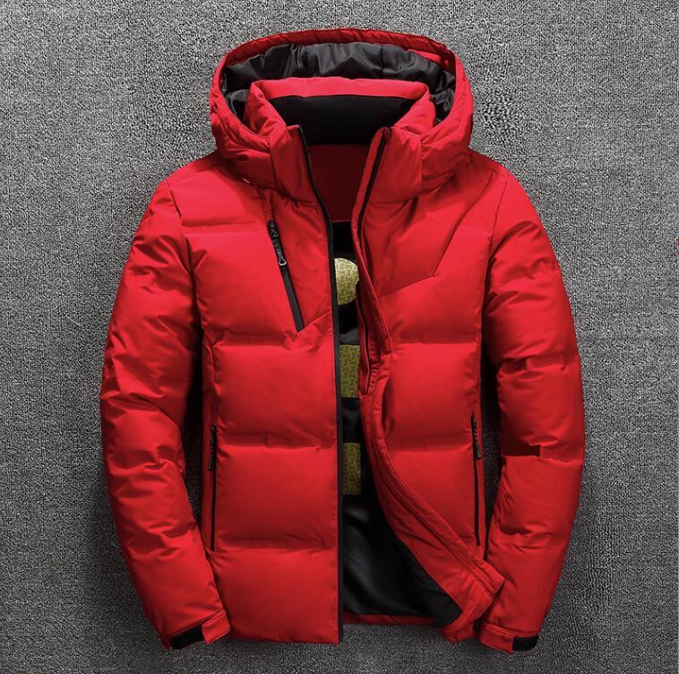 新入荷新品秋冬 お色選択可 ダウンジャケット メンズ ダウンコート中綿ジャケットフード付きトップス秋冬アウター防風 防寒保温 厚手レッド拍卖