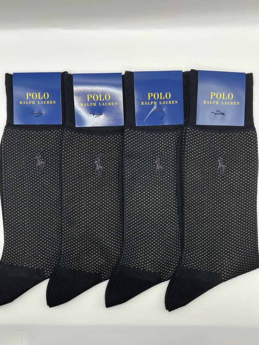 ★新品★ ポロ ラルフローレン メンズ ソックス 4足セット 25〜26cm 30拍卖