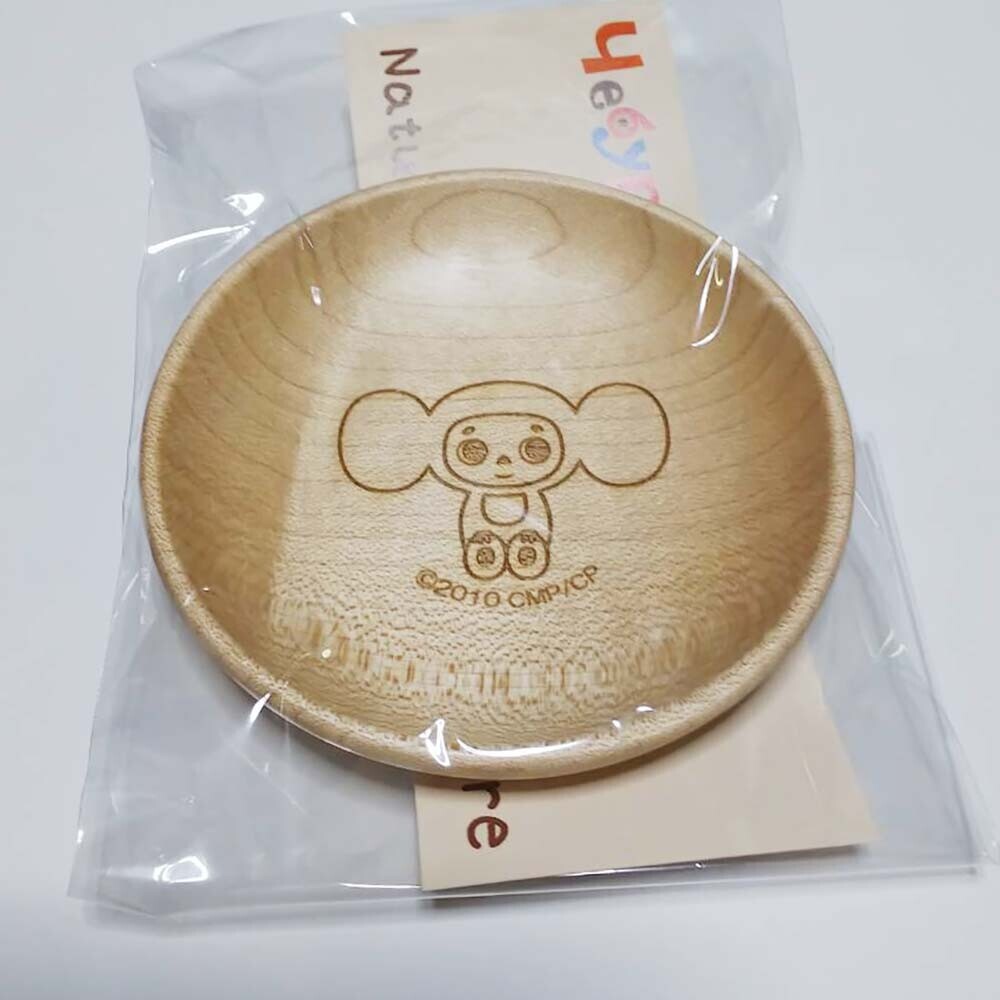 チェブラーシカ 木製豆皿 直径8cm拍卖