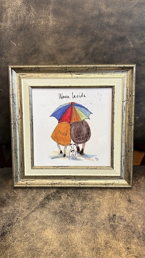 23.5x23.5cm●サムトフト アートフレーム「あたたかい」●【 動物&癒しアート】<樹脂フレーム>拍卖