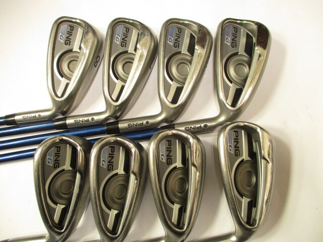 人気 やさしい PING ピン G アイアン カーボンR 5番からSW 8本拍卖