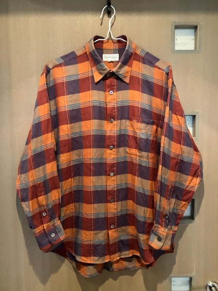 【中古/ヴィンテージ】80s Burberrys バーバリーズ 長袖チェックシャツ サイズL オールド サイズ感良拍卖
