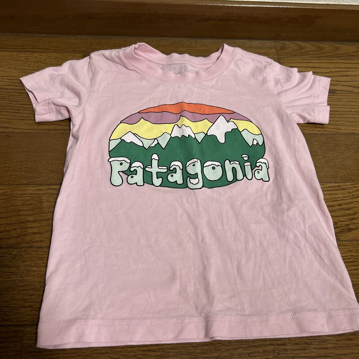 Tシャツ パタゴニア 半袖Tシャツ オーガニックコットン キッズ ピンク拍卖
