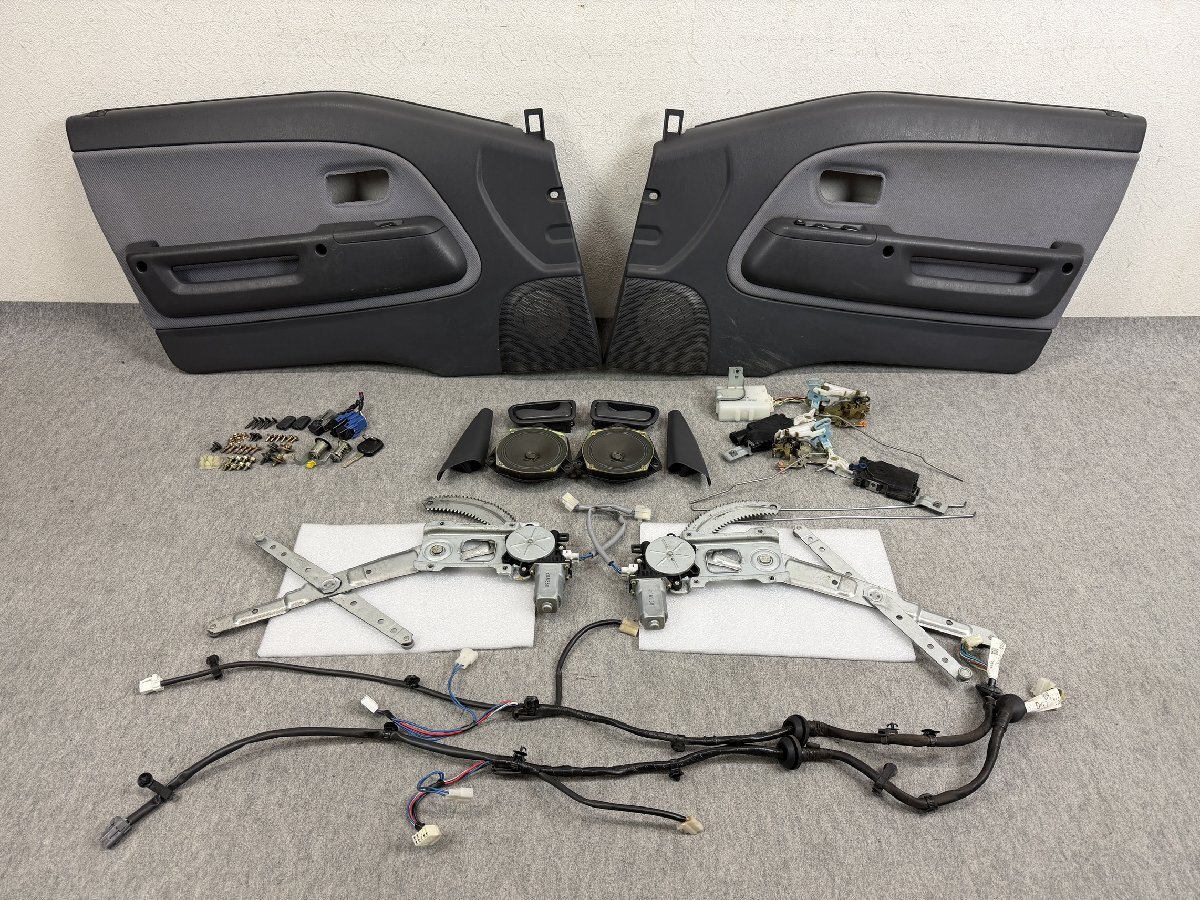 動作OK H14年 TW2 サンバー ディアス 純正 ドアトリム パワーウィンドウ レギュレーター ハーネス キーリモコン TW1 (V4607)拍卖