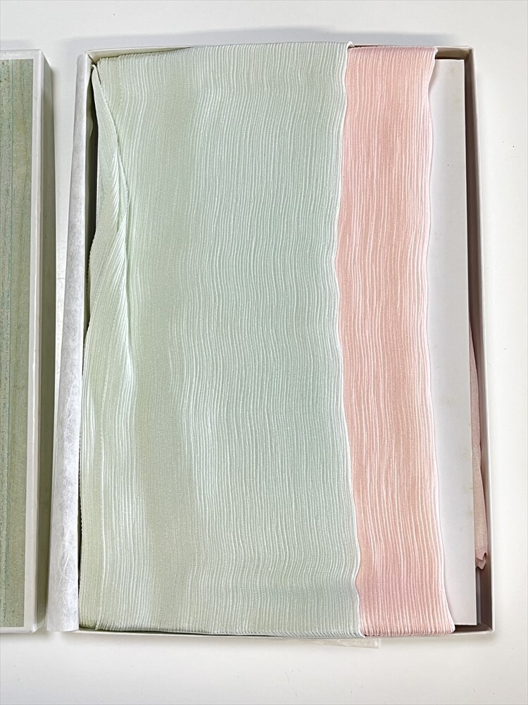 花とら●リサイクル和装小物 着付け道具 腰紐 絹 2本 楊柳 未使用品 250921拍卖