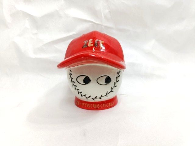 希少 ZETT ゼットスポーツ品 陶器 貯金箱 当時物/ノベルティ 広告 レア拍卖