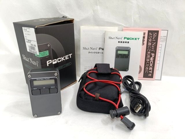 軽量 コンパクト Shot Navi Pocket ショットナビ ゴルフ距離計測 GPS 専用機器 当時物拍卖
