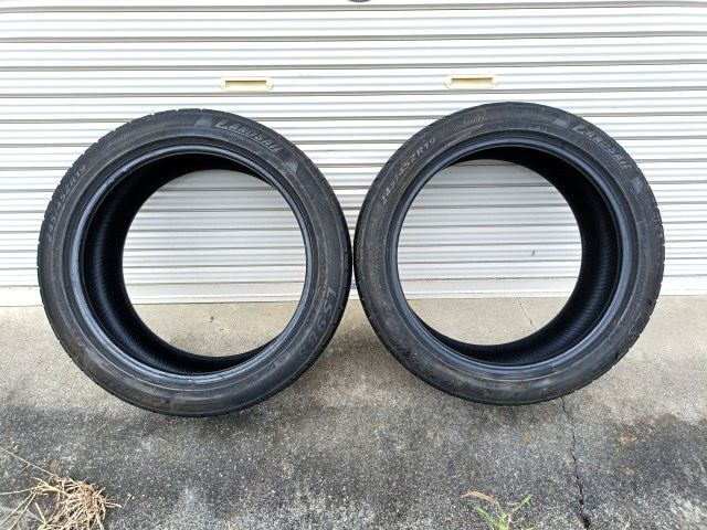 LANDSAIL ランドセイル 245/45 ZR19 サマータイヤ 2本 中古 2014年製 ノーマル ラジアル 現状品 245 45拍卖