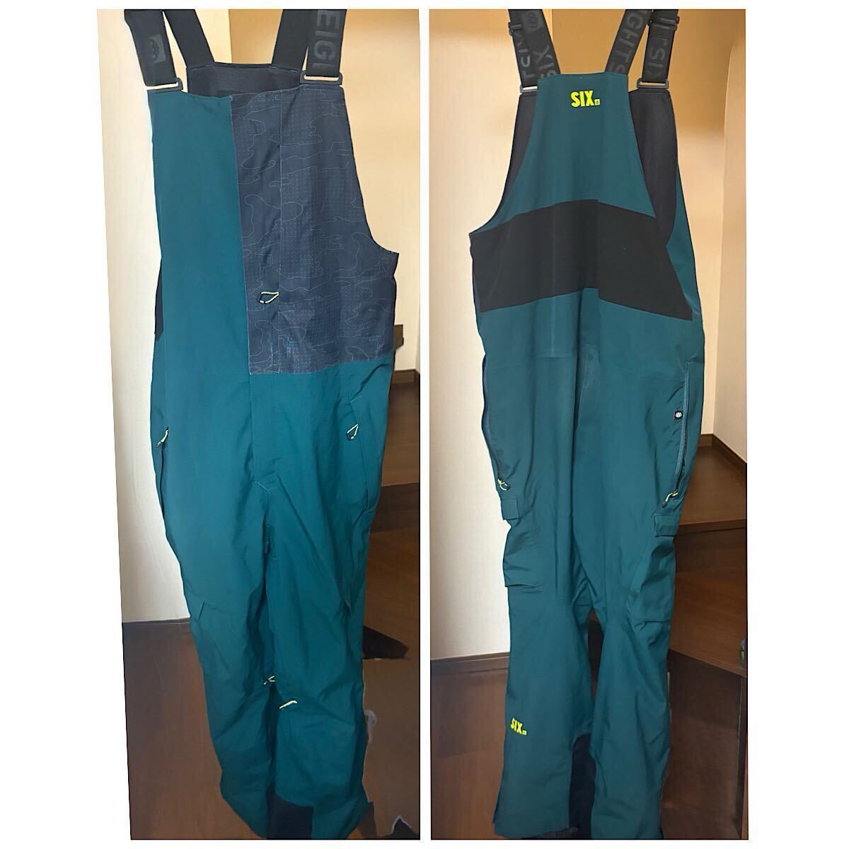数量限定 SIX 686 ビブ パンツ 中古 Mサイズ ハイスペック 耐水圧20000mm 浸透率15000mm バックカントリー拍卖