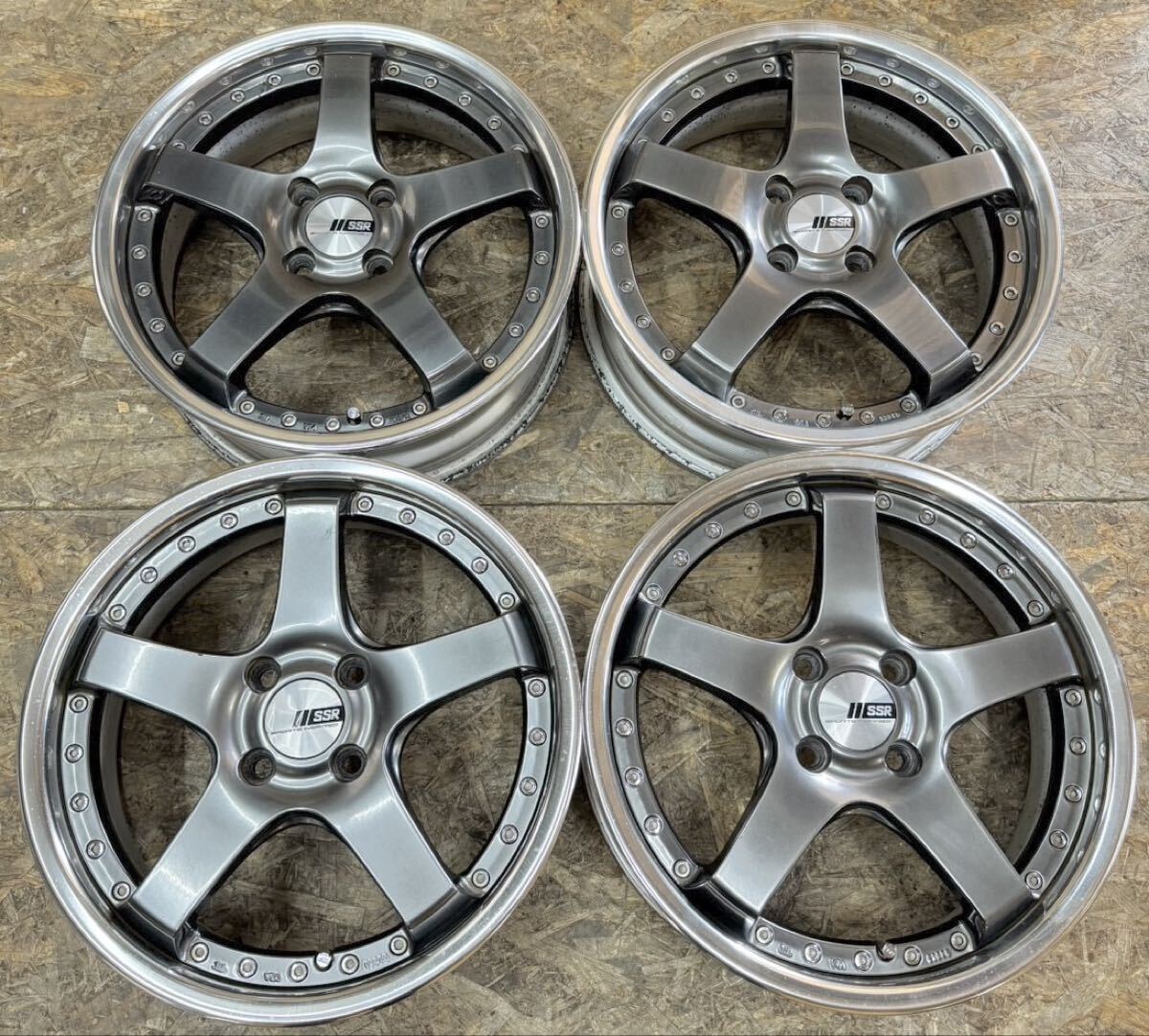 【希少!】SSR SP4R 16インチ 5.5J+45 PCD100 4穴 4H 軽自動車 アルト ミラ ムーヴ アクア タント N BOX フィット 拍卖