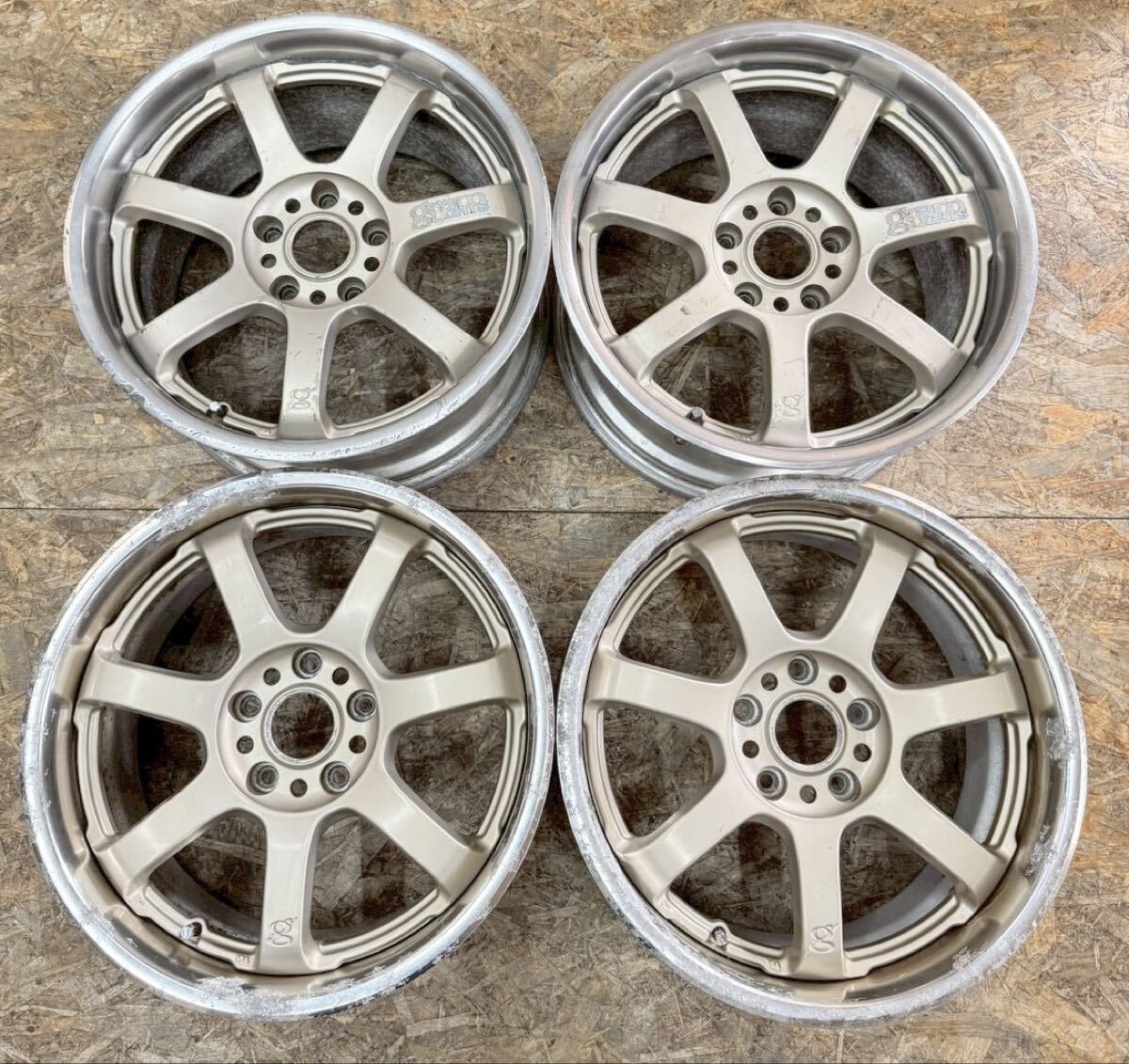【希少!】RAYS グラムライツ 57S PRO 17インチ 8J+40 9J+41 PCD114.3 5穴 5H 当時物 絶版 シルビア スカイライン FD3S FC3S スープラ 拍卖