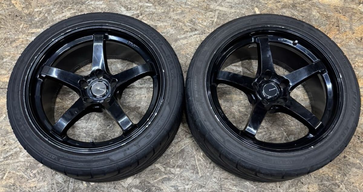 【希少!】VALINO バリノ 18インチ 9.5J+12 PCD114.3 5穴 5H ドリケツ シルビア スカイライン ローレル FD3S RX-8 アルテッツァ拍卖
