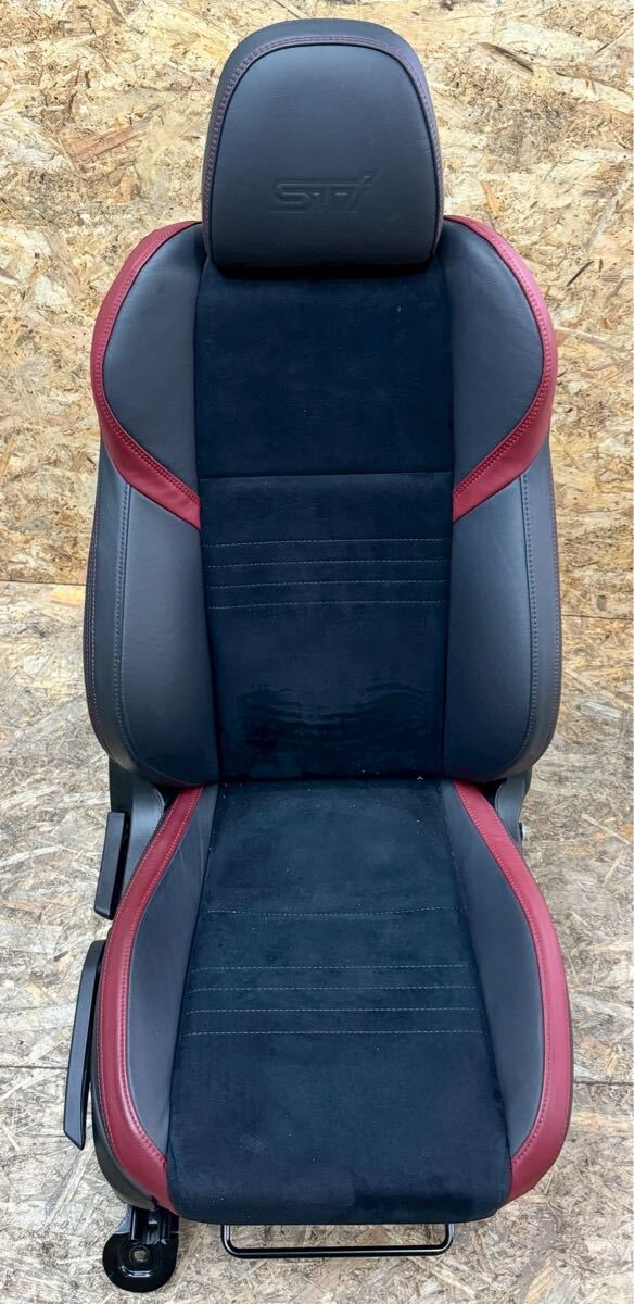 【程度良好!】スバル 純正 VAB WRX STI フロント ハーフレザー シート 座席 右側 運転席 VAG S4 流用に拍卖