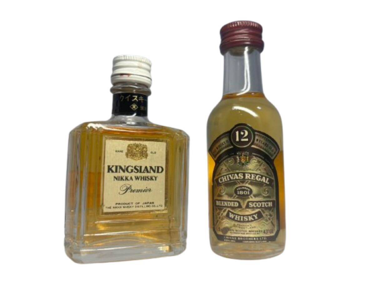 【未開封/送料無料】2本セット CHIVAS REGAL シーバスリーガル 12年 50ml/KINGLAND NIKKA WHISKY 50ml ニッカ ウイスキー ミニボトル拍卖