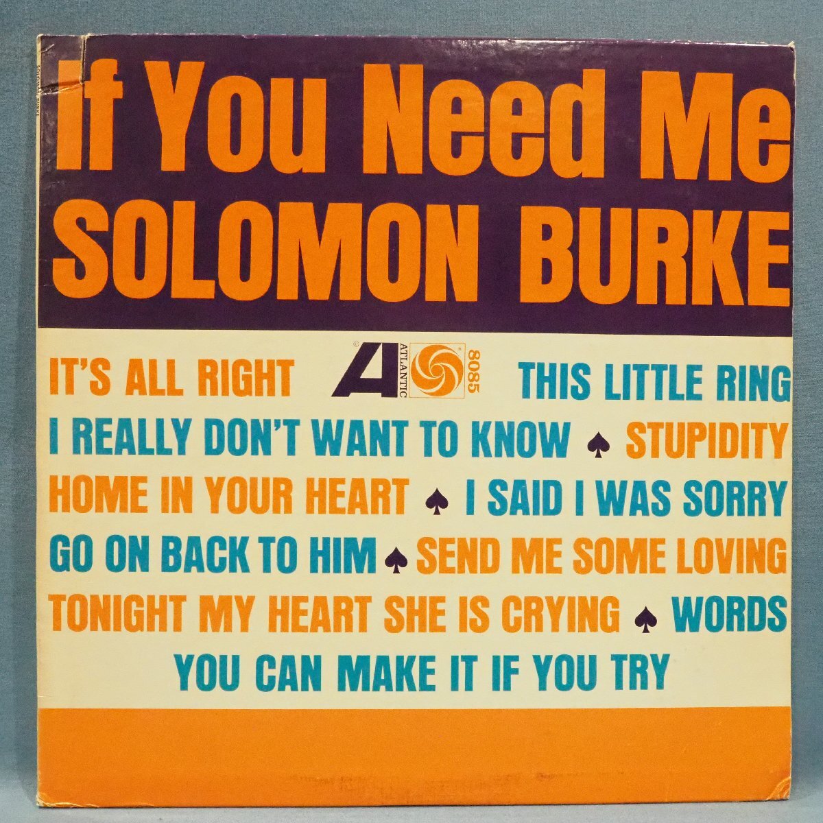 ■ATLANTIC Green&Blue★SOLOMON BURKE/IF YOU NEED ME★'66 ORIGINAL★送料無料(条件有り)■拍卖