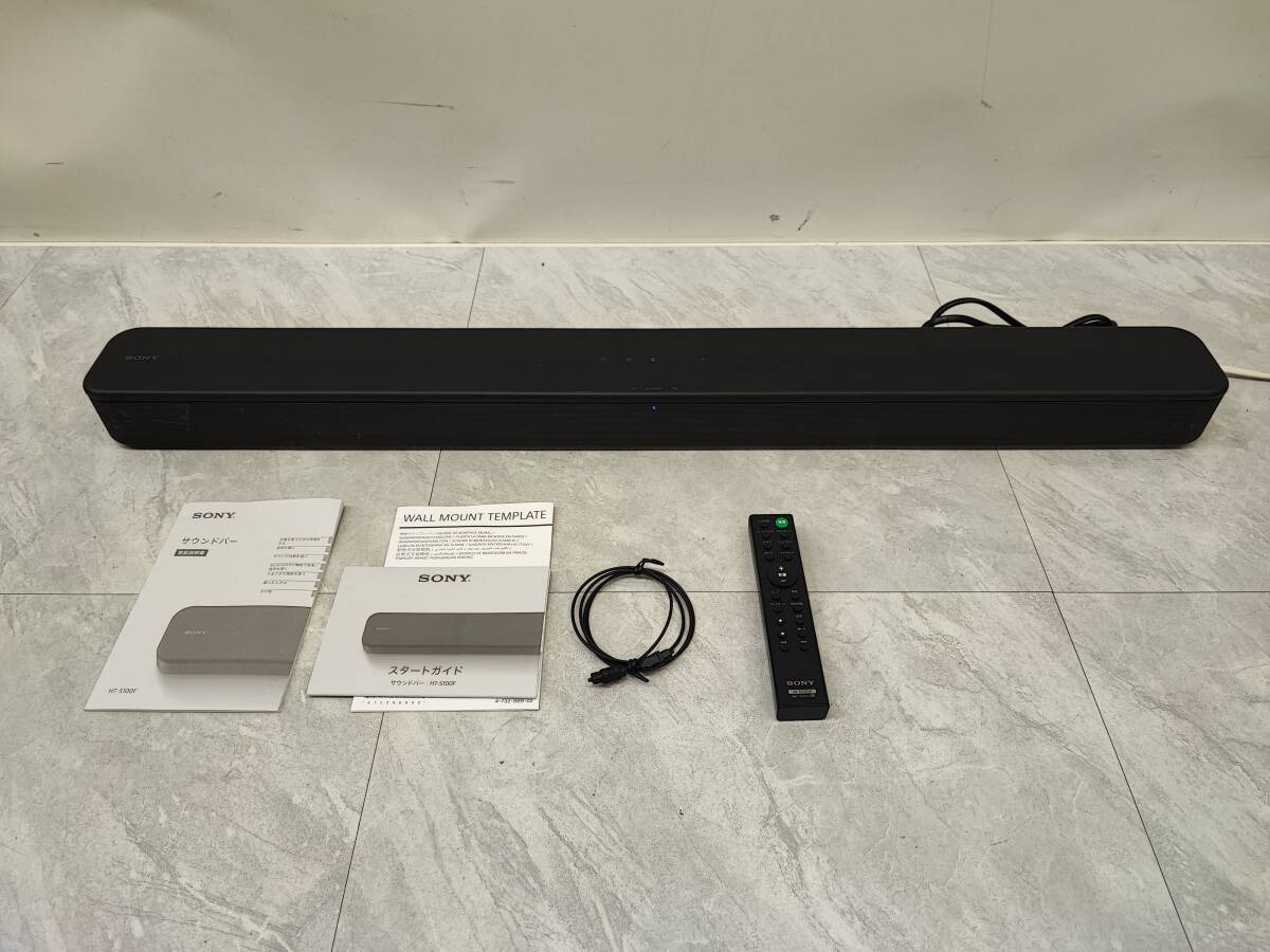 ★◆【USED】SONY サウンドバー HT-S100F 2021年製 リモコン付 140サイズ拍卖