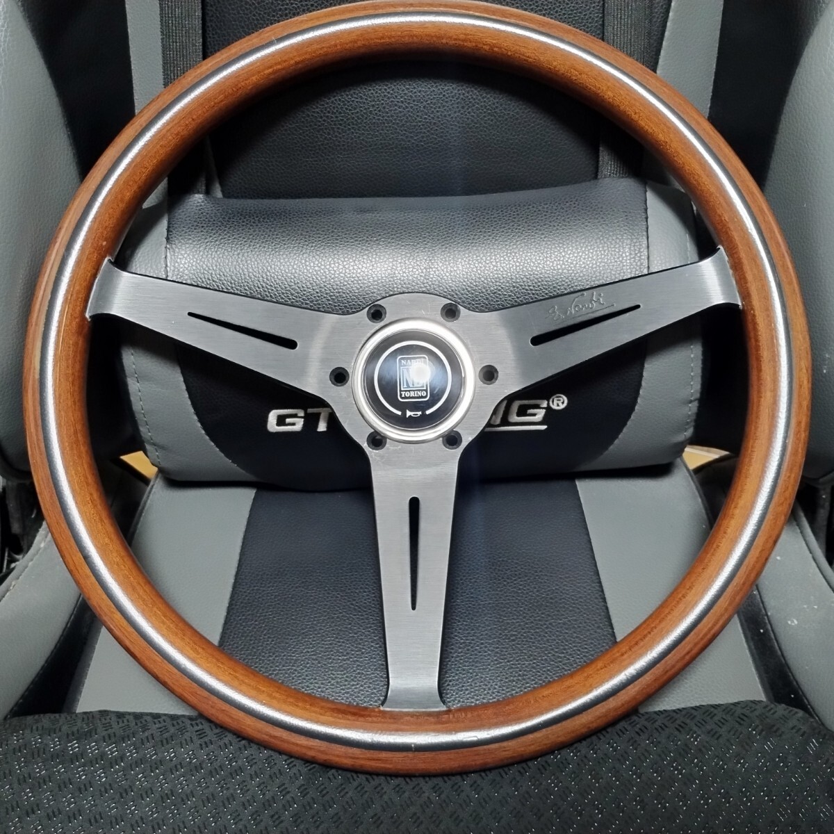 即決 正規品 NARDI CLASSIC ナルディ クラシック φ36.5 365mm ブラックスポーク&ウッドステアリング 送料無料拍卖