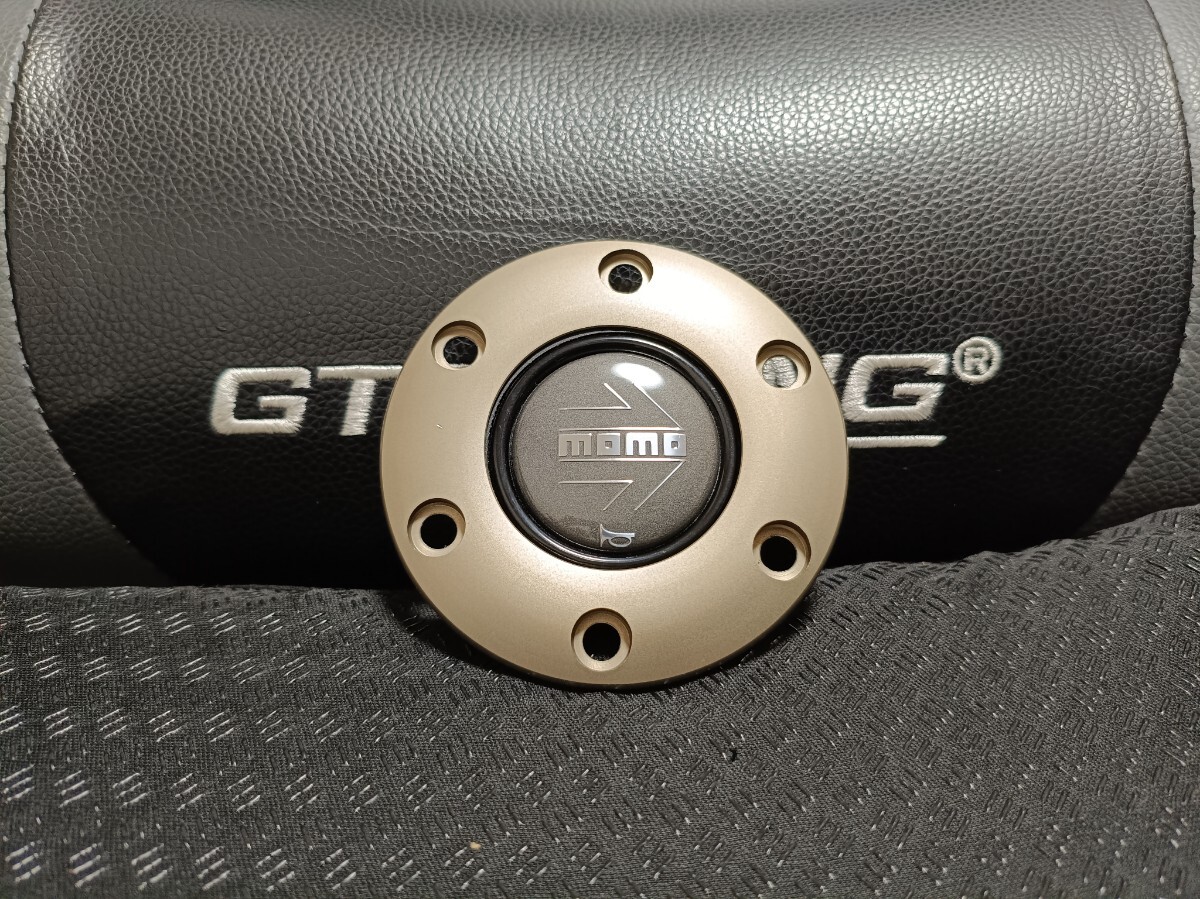 即決 正規品 MOMO モモ ホーンボタン(グレー) & ホーンリング(ダークグレイ) セット 送料無料拍卖