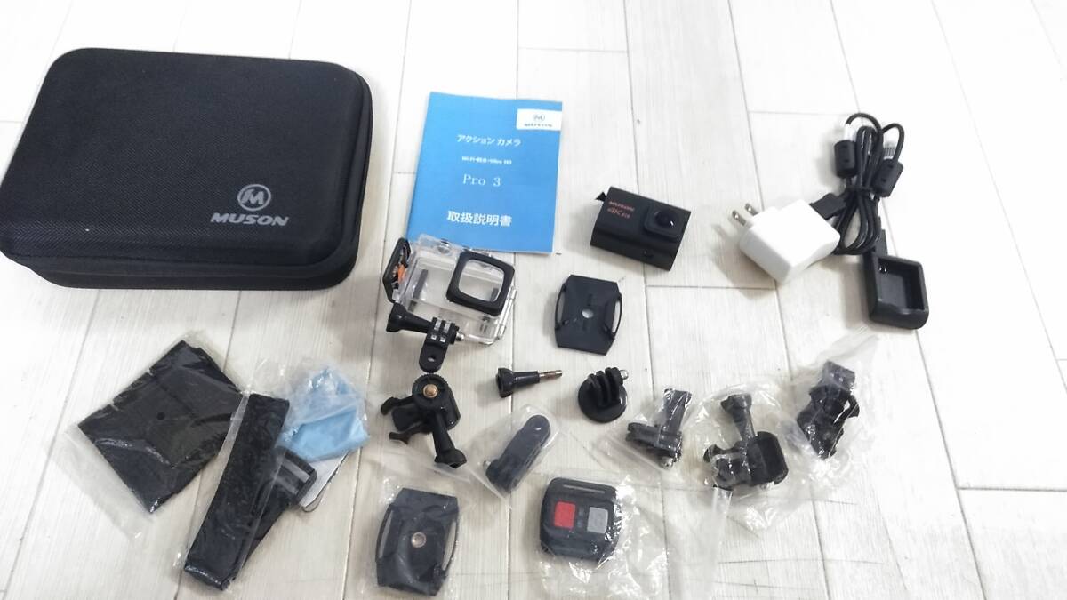 MUSON 4K EIS PRO3 Wi-Fi 防水 Ultra HD アクションカメラ KG3拍卖