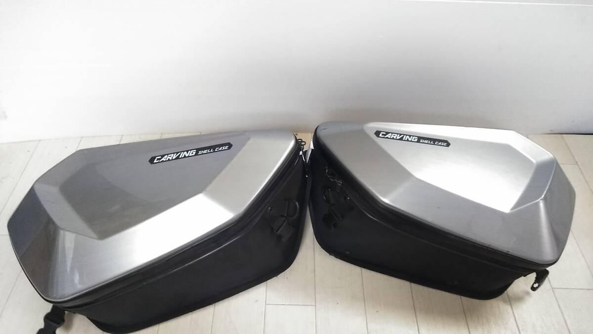 MOTO FIZZ CARVING SHELL CASE TANAX タナックス MFK-273 カービングシェルケース サイドバッグ バイク用 GK26拍卖