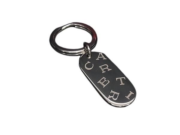 カルティエ キーホルダー - メタル - ロゴ シルバー スマートキー カードキー ブランド ストラップ チャーム【本物保証】拍卖