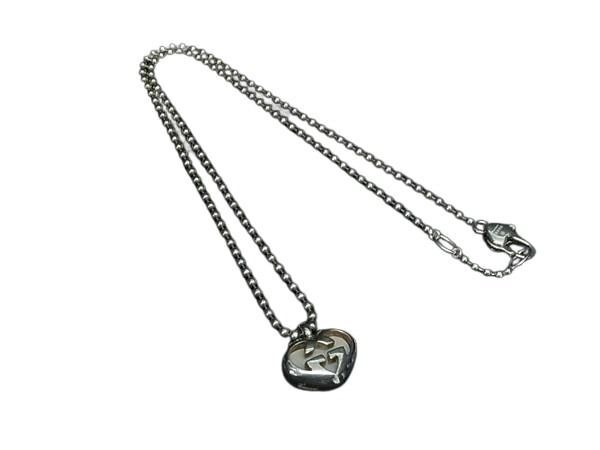 グッチ ネックレス ラブリーハート SV925 - シルバー ジュエリー ペンダント ブランド 小物【本物保証】拍卖