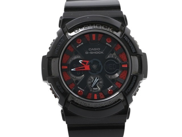 カシオ 腕時計 Gショック メタリックカラーズ 樹脂 SS GA 200SH 1AJF クオーツ アナデジ【本物保証】拍卖