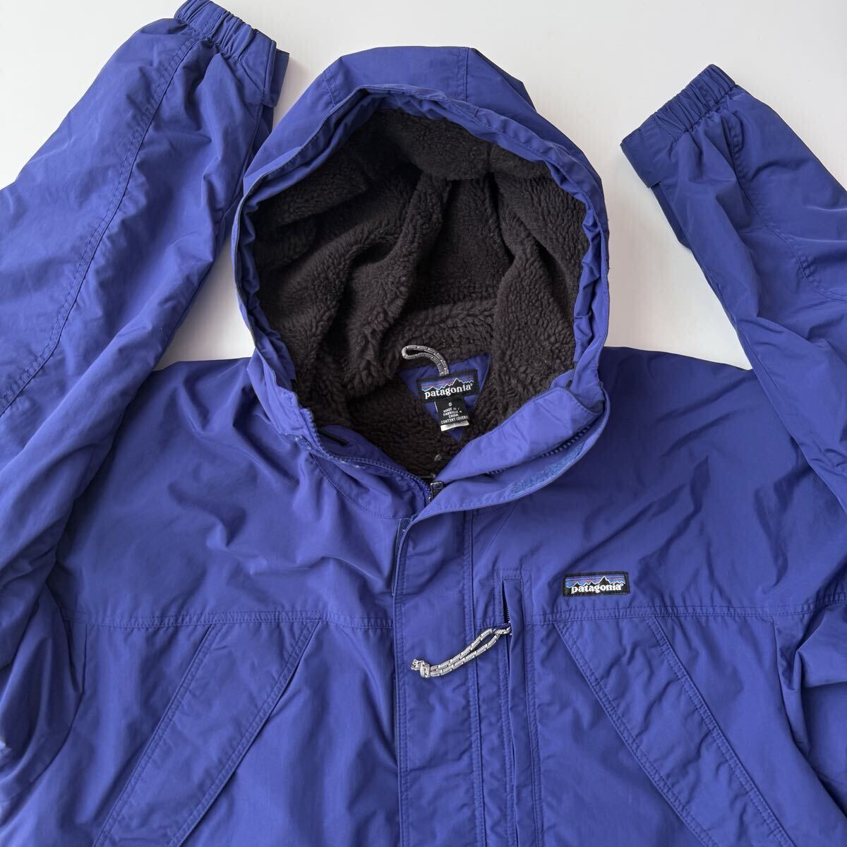 90s Patagonia パタゴニア インファーノジャケット Sサイズ ブルー ナイロン フリース パイル シンチラ 初期型 ビンテージ拍卖