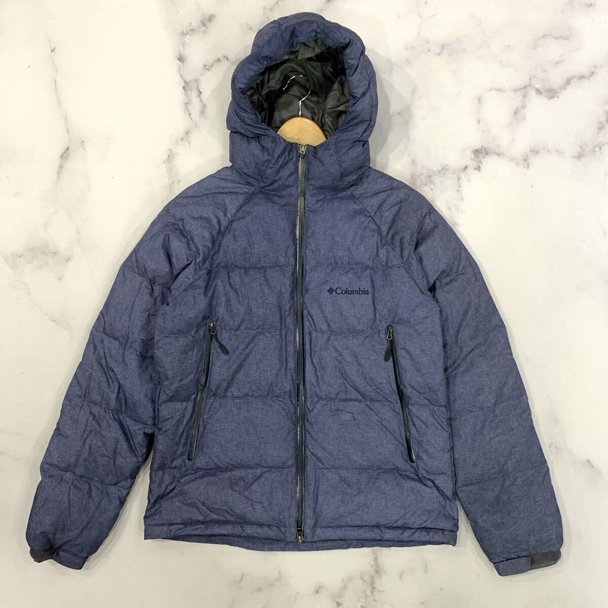 A15 ▼ 人気モデル!! 'アウトドアウェア' Columbia コロンビア ジップアップ ロゴ刺繍 ジャケット M メンズ 紳士服 アウター拍卖