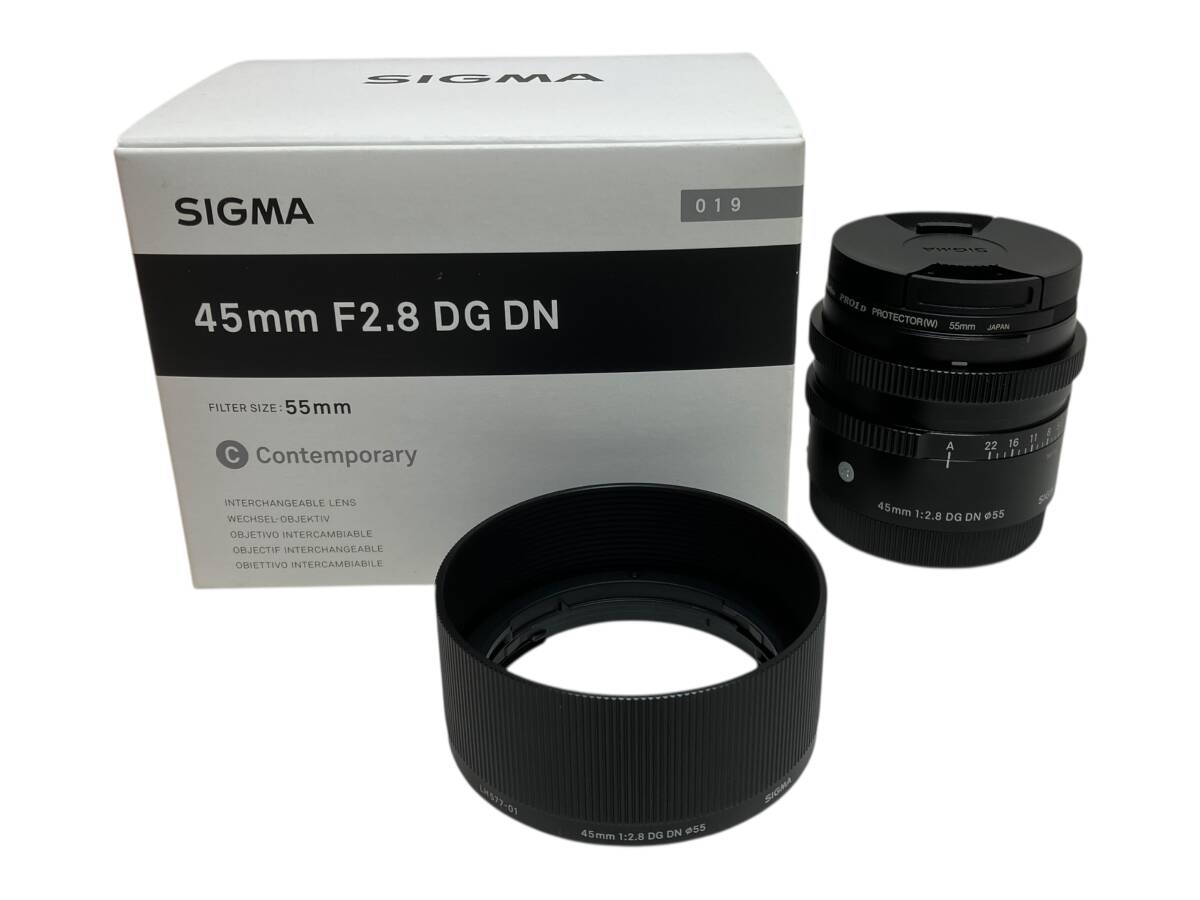 SIGMA シグマ 45mm 1:2.8 F2.8 DG DN オートフォーカス レンズ Contemporary コンテンポラリー 019 SONY ソニー Eマウント 用拍卖