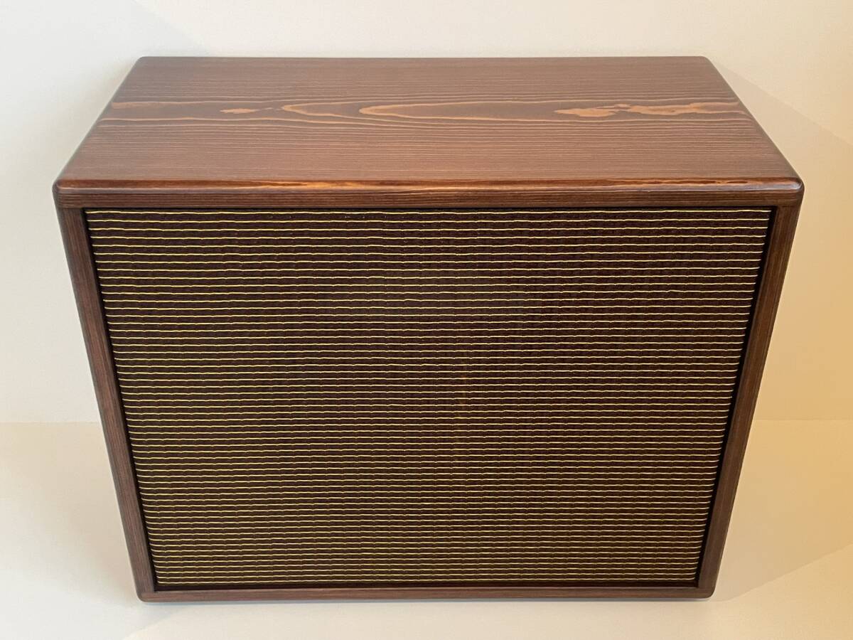 在庫処分価格 スピーカーキャビネット 12インチオーバルバック仕様 自作品 チーク色 オーディオのエンクロージャーにも拍卖