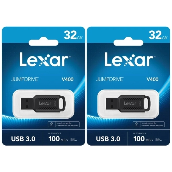 2本セット USBメモリ 32GB USB3.0 キャップレス Lexar LJDV400032G-BNBNG拍卖