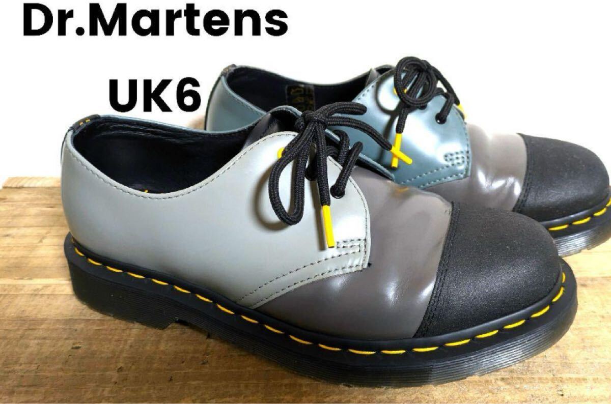 ドクターマーチン 3ホールシューズUK6サイズ(25センチ) コンビ 箱無し拍卖