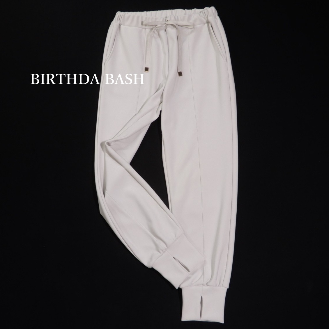 バースデーバッシュ BIRTHDAY BASH 裾スリット ジョガーパンツ M拍卖
