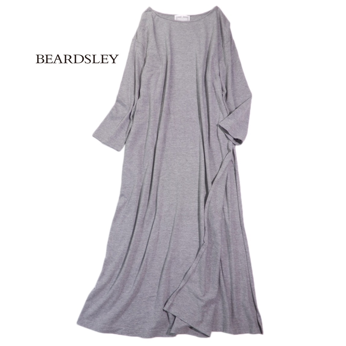 ビアズリー BEARDSLEY サイドスリット カットソー ロング ワンピース F拍卖