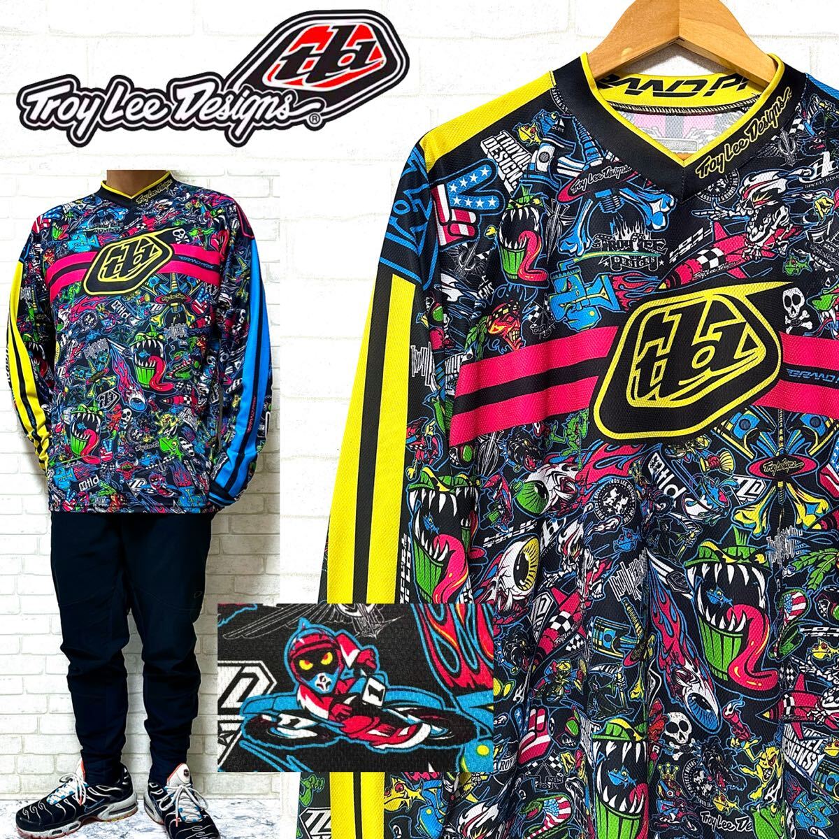Troy Lee Designs クレイジー柄 総柄 派手柄 モトクロスジャージ拍卖