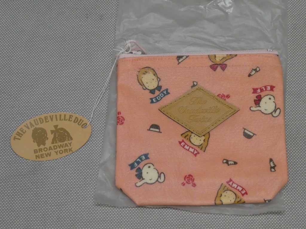 ●新品 タグ付き 昭和レトロ サンリオ ザ・ボードビルデュオ エディ エミー ポーチ 80’sファンシーグッズ●拍卖