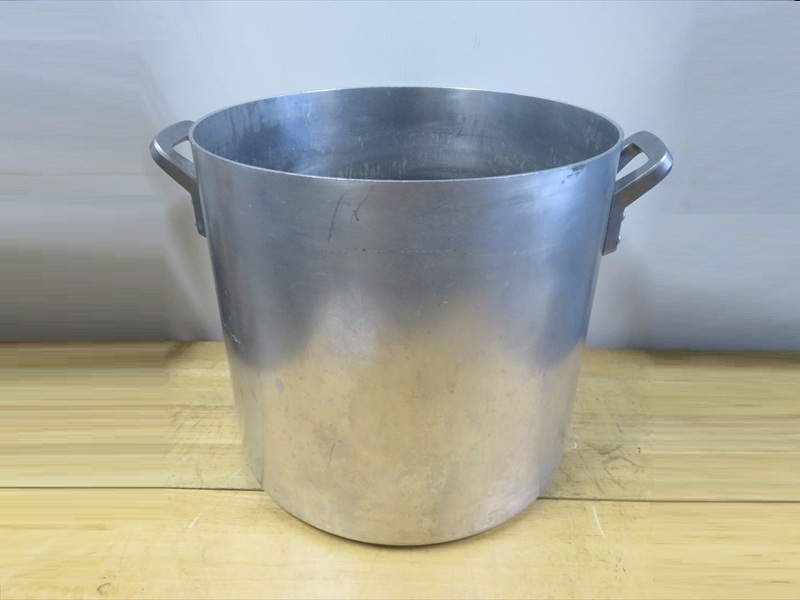 ●アルミ 業務用 大型 寸胴鍋 39㎝ 調理鍋 寸胴 寸どう 蓋なし スープ鍋 飲食店 厨房機器 店舗用品 調理器具●拍卖