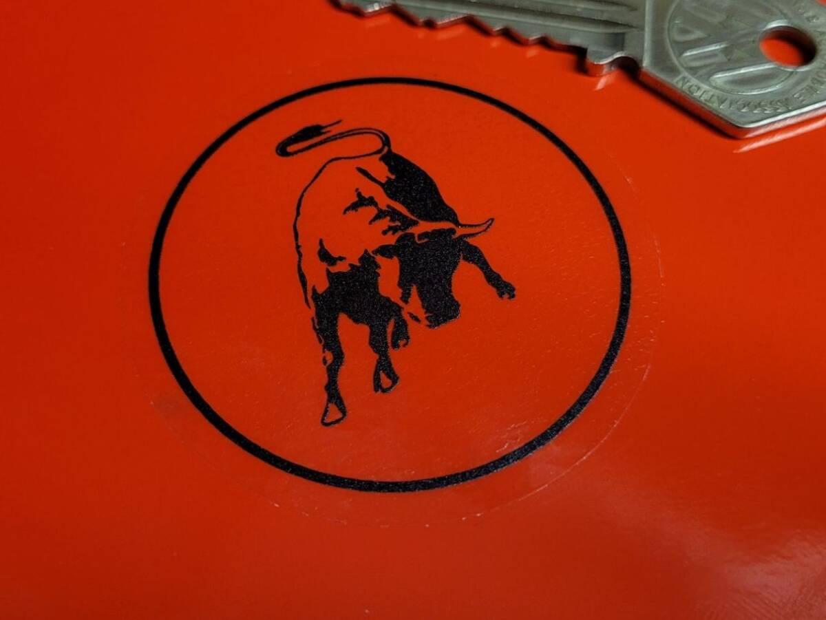 海外 ランボルギーニ Lamborghini ステッカー デカール Black & Clear Circular Stickers 55mm 2枚セット拍卖