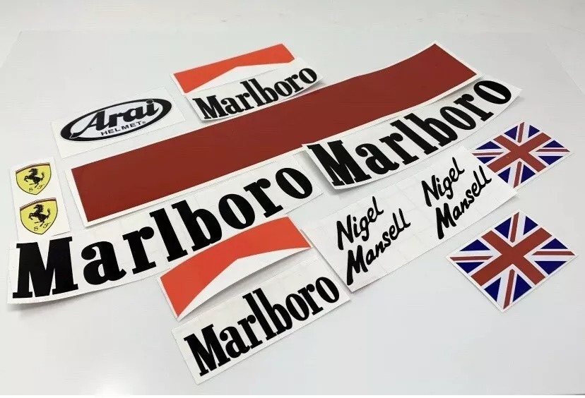 海外 ナイジェルマンセル GP3 GP2 ヘルメット バイザーステッカーセット拍卖