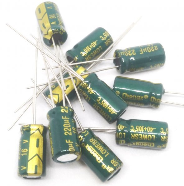 220uf 220μF 16V 105℃ 6×12解コンデンサー 10個組1セット拍卖