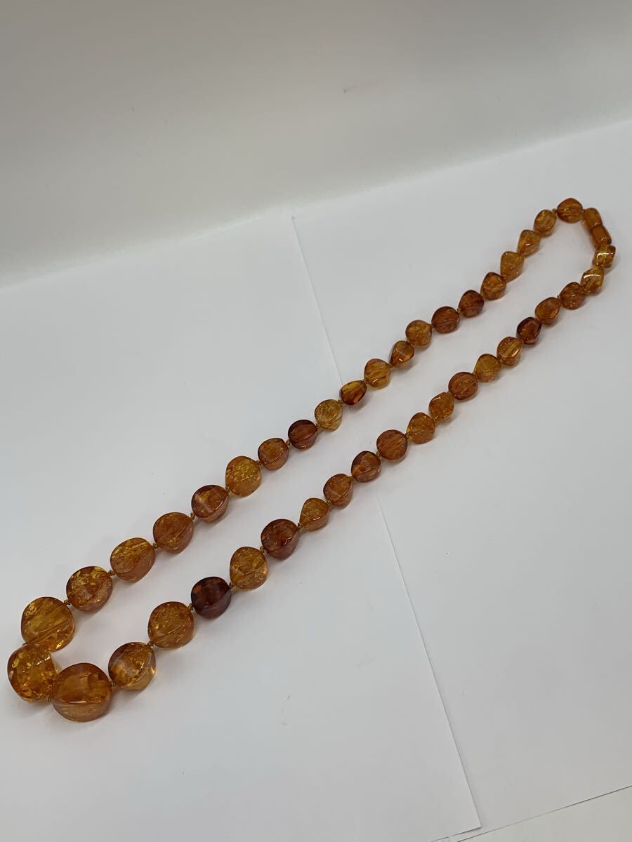 【K981883】 琥珀 こはく ネックレス アクセサリー②拍卖